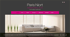 Desktop Screenshot of parisniort-immobilier.com
